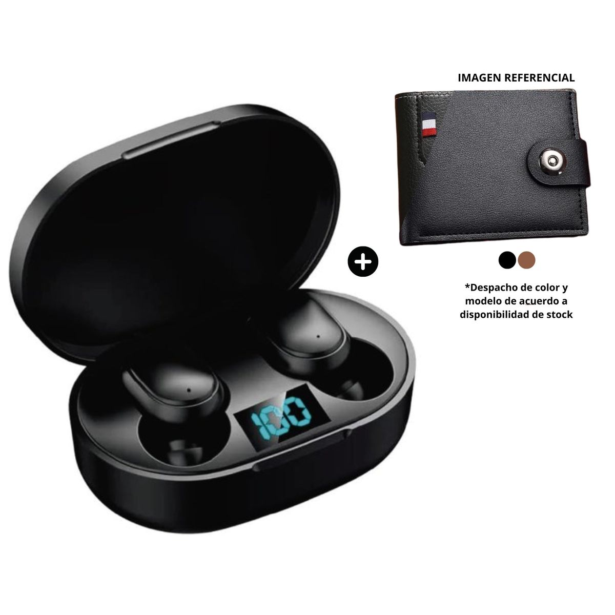 OEM - Audífonos Bluetooth E7S + Billetera de regalo