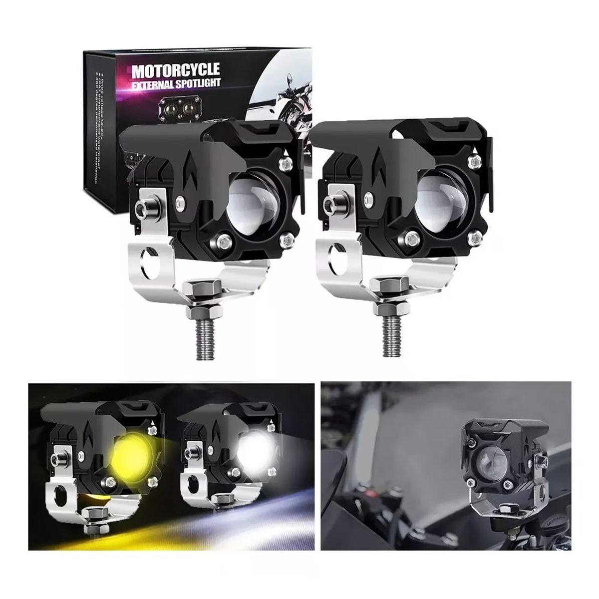 GENERICO - Faros De Lupa De Doble Color De 60w