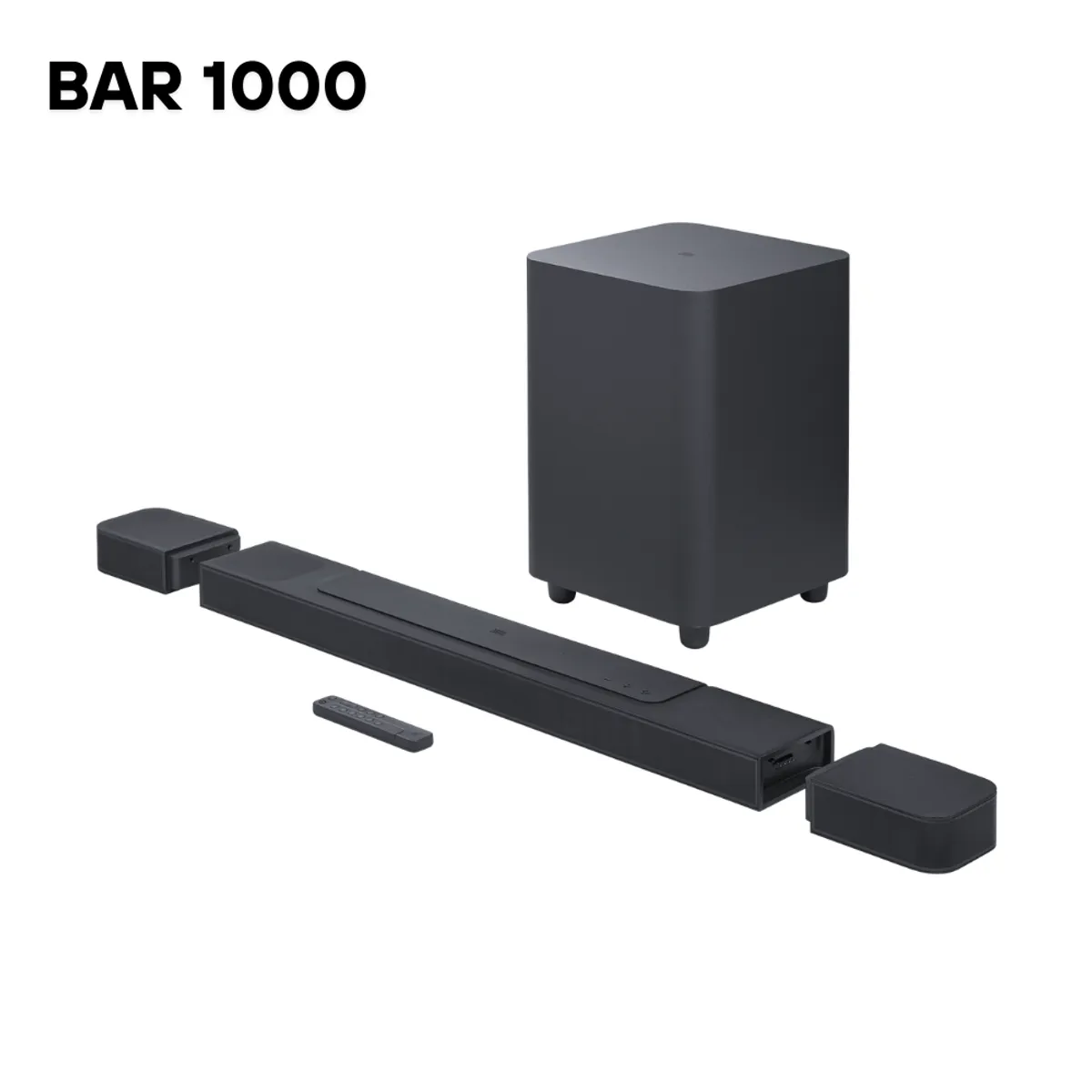 JBL - Barra de Sonido JBL Bar 1000 con altavoces envolventes desmontables