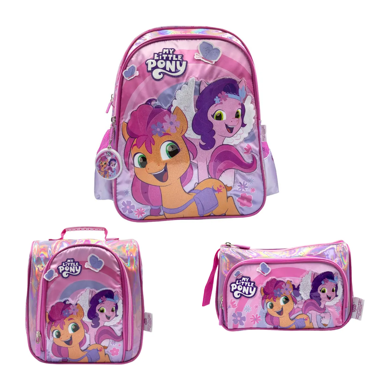 CHILDRENS CLUB - Set de Mochila escolar x3 piezas -  My Little Pony