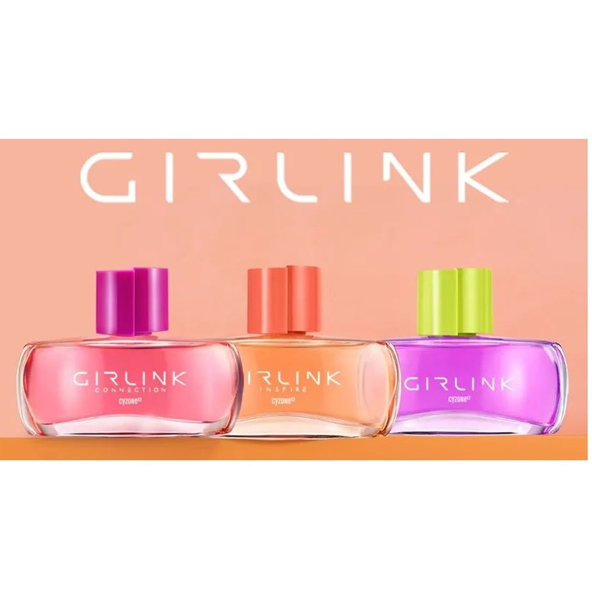 CYZONE - trio de perfume Girlink - conection - Inspire Cyzone