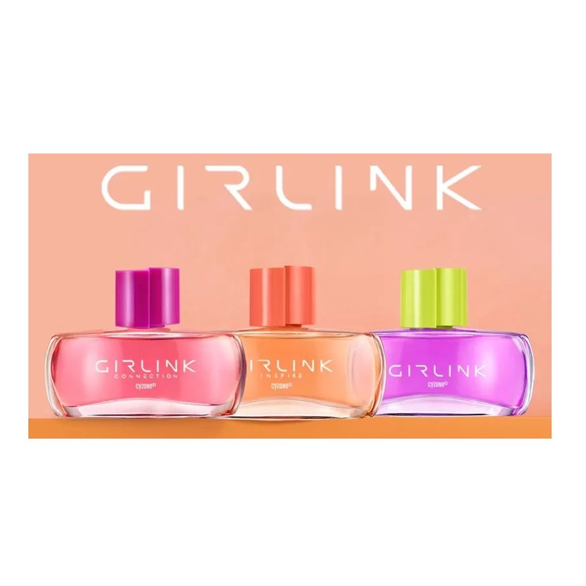 CYZONE - trio de perfume Girlink - conection - Inspire Cyzone