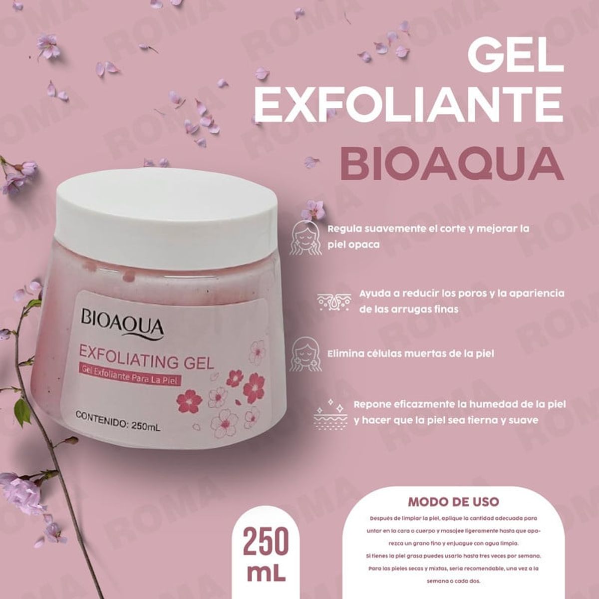 BIOAQUA - GEL EXFOLIANTE JAPAN SAKURA 250Ml BIOAQUA