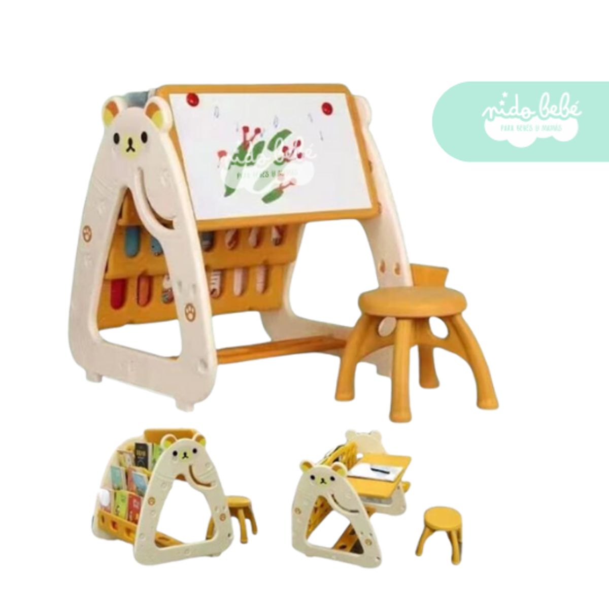 GENERICO - Centro de juegos pizarra y silla de niño