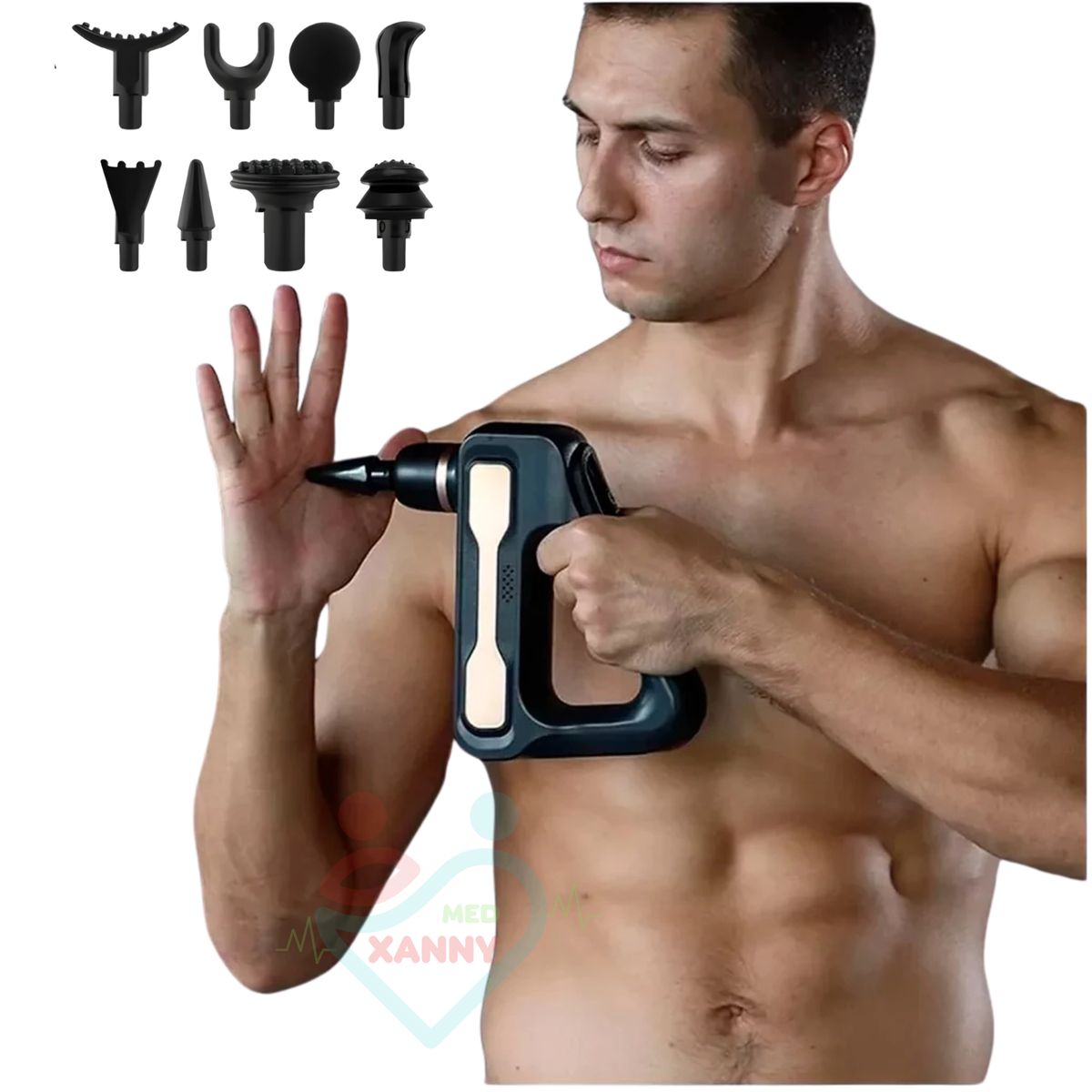 GENERICO - MASSAGE GUN TRIANGULO - 32 VELOCIDADES