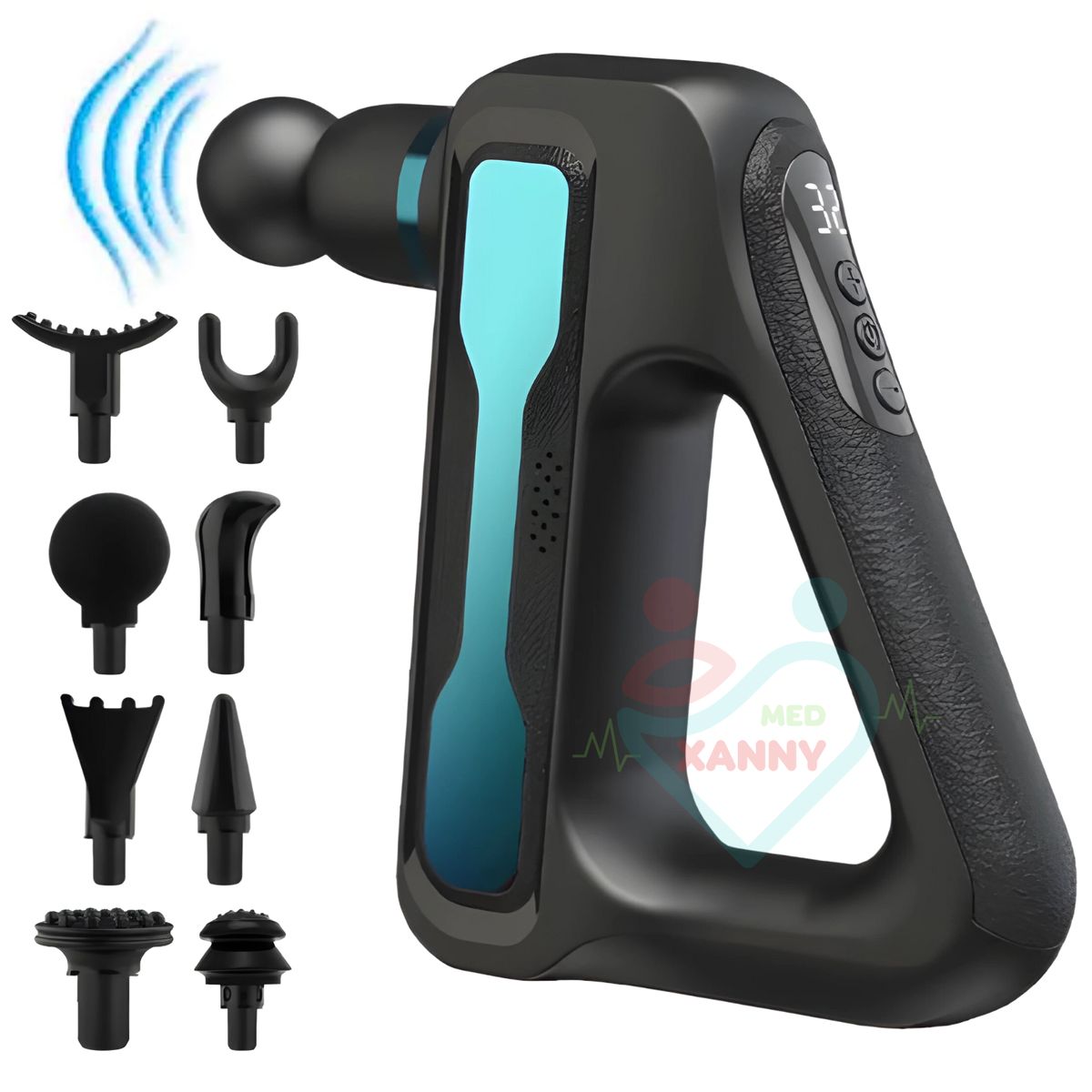 GENERICO - MASSAGE GUN TRIANGULO - 32 VELOCIDADES