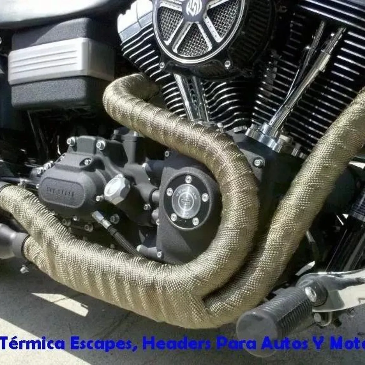 GENERICO - CINTA TERMICA PARA TUBO DE ESCAPE DORADO