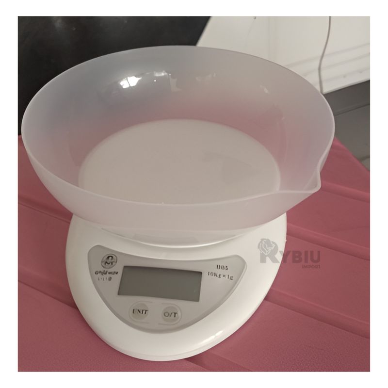 GENERICO - Balanza Inteligente para Comida Blanco Y+Papel de Regalo