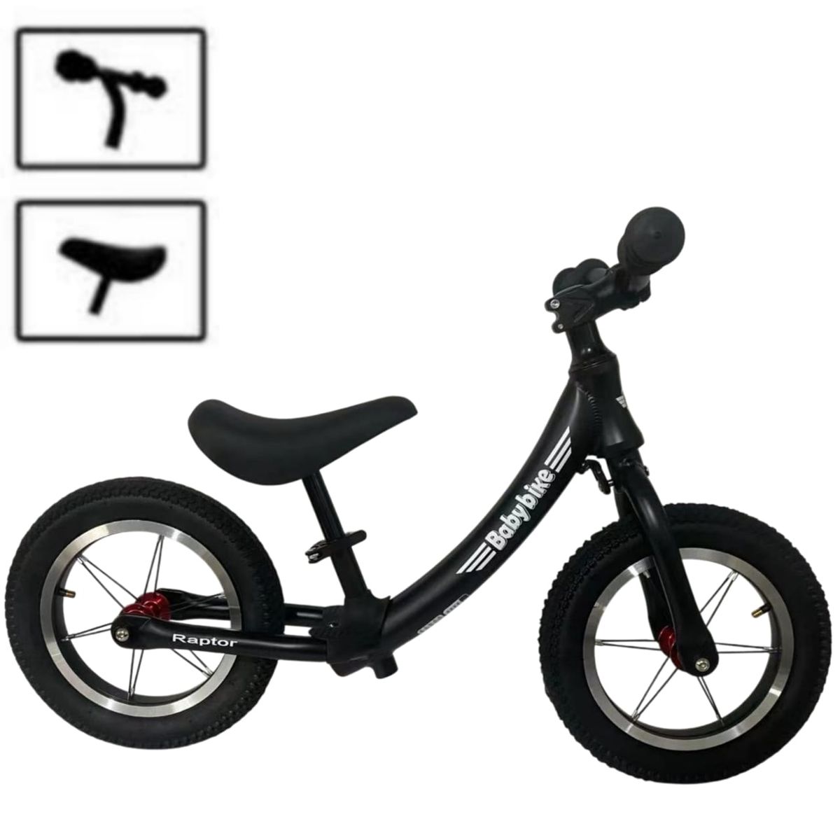 GENERICO - BICICLETA DE EQUILIBRIO BALANCE PARA NIÑOS SIN PEDAL NEGRO