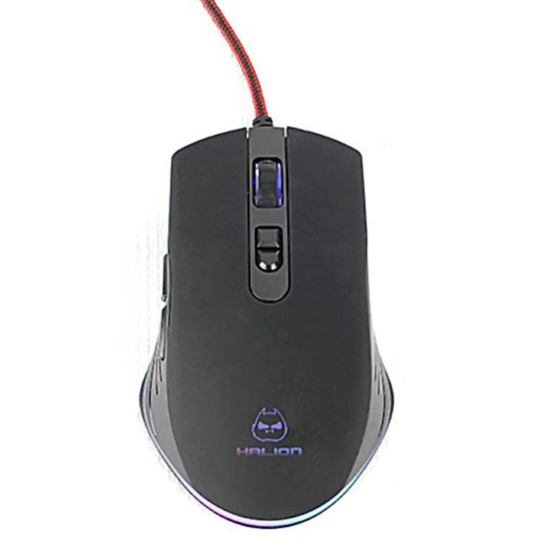 HALION - MOUSE GAMER BLACK HALION WING HA-M935 RGB DPI 7200