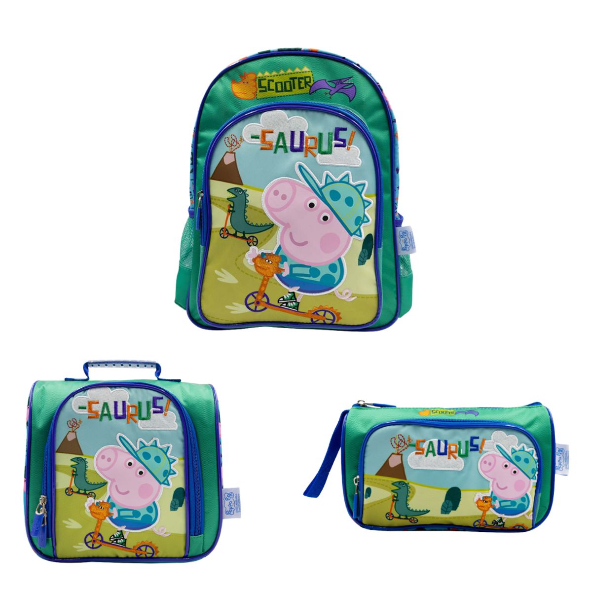 CHILDRENS CLUB - Set de Mochila escolar x3 piezas -  Peppa Pig