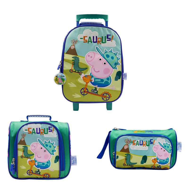 CHILDRENS CLUB - Set de Maleta  escolar x3 piezas -  Peppa Pig