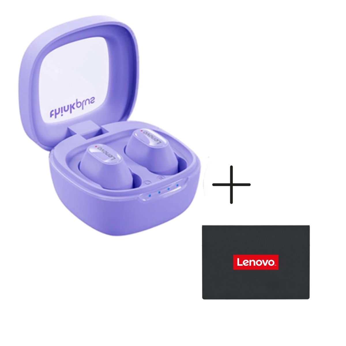 LENOVO - Audífonos Bluetooth Lenovo XT62 Púrpura Más Pad Mouse