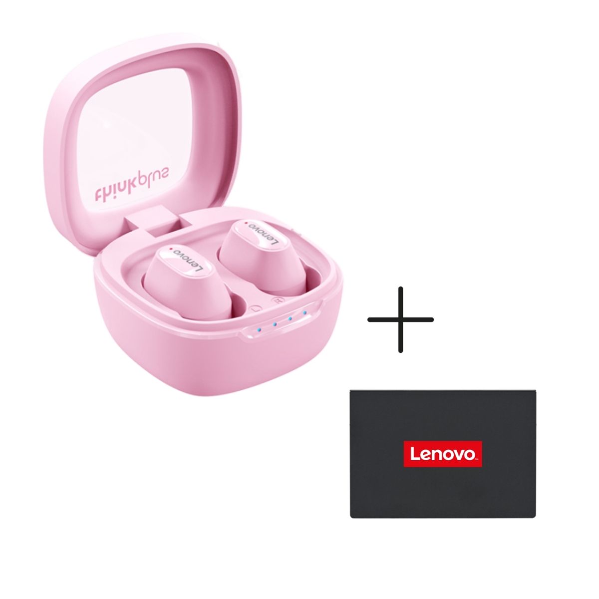 LENOVO - Audífonos Bluetooth Lenovo XT62 Rosado Más Pad Mouse
