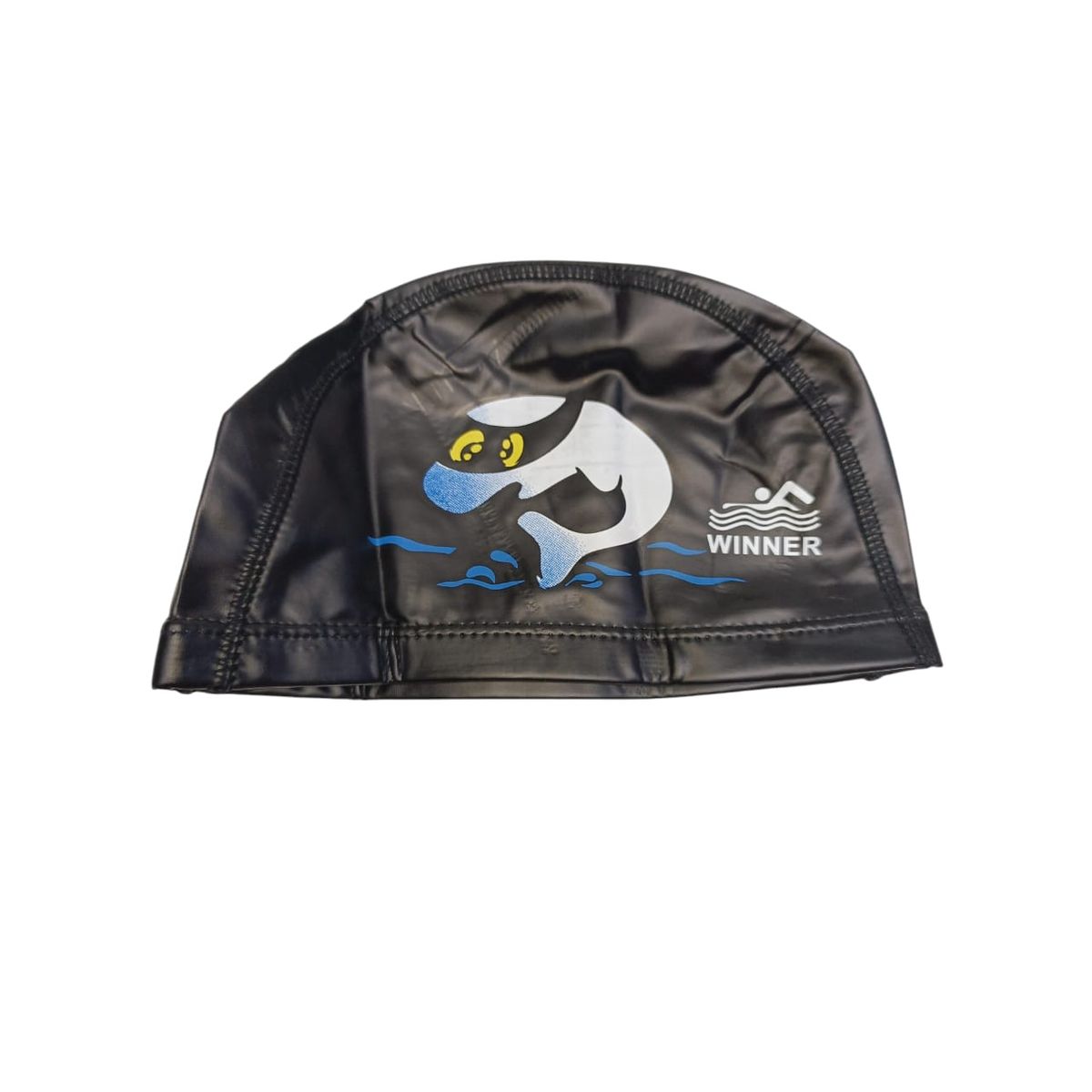 WINNER - GORRO DE NATACION TELA CON PU NEGRO