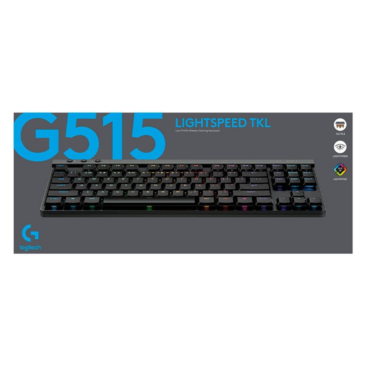 LOGITECH - Teclado Mecánico Logitech G515 Inalámbrico LIGHTSPEED USB Negro