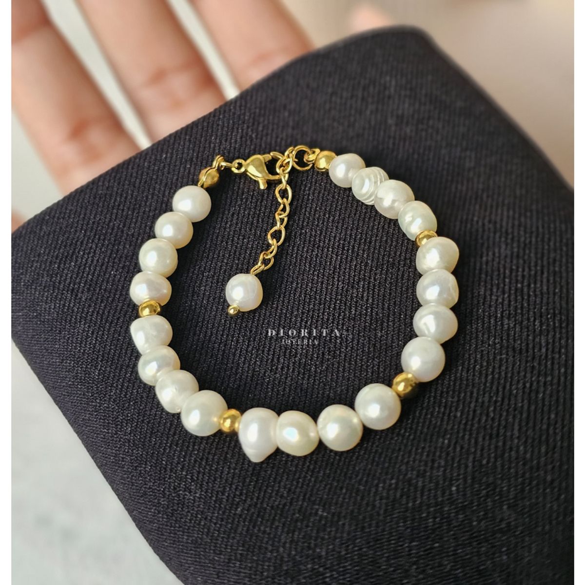 GENERICO - PULSERA DE PERLAS DE RIO PULSERA DE PERLAS NATURALES