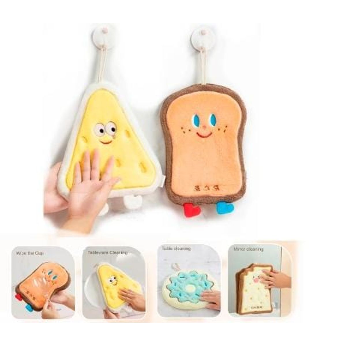 GENERICO - Pack de 4 Mini toallas niños secado rápido portable