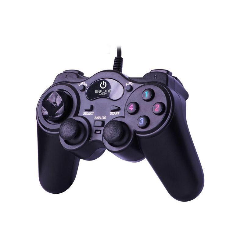 ENKORE - Mando Enkore Addict Para Pc Laptop Con Joystick Y Gatillos