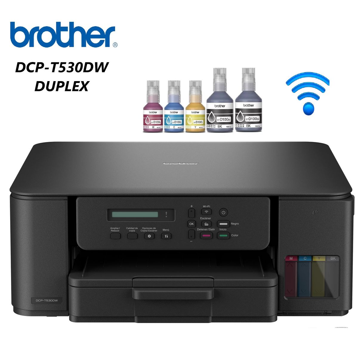 BROTHER - IMPRESORA BROTHER DCP-T530DW MULTIFUNC WIFI DUPLEX T530DW