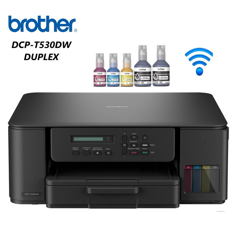 BROTHER - IMPRESORA BROTHER DCP-T530DW MULTIFUNC WIFI DUPLEX T530DW