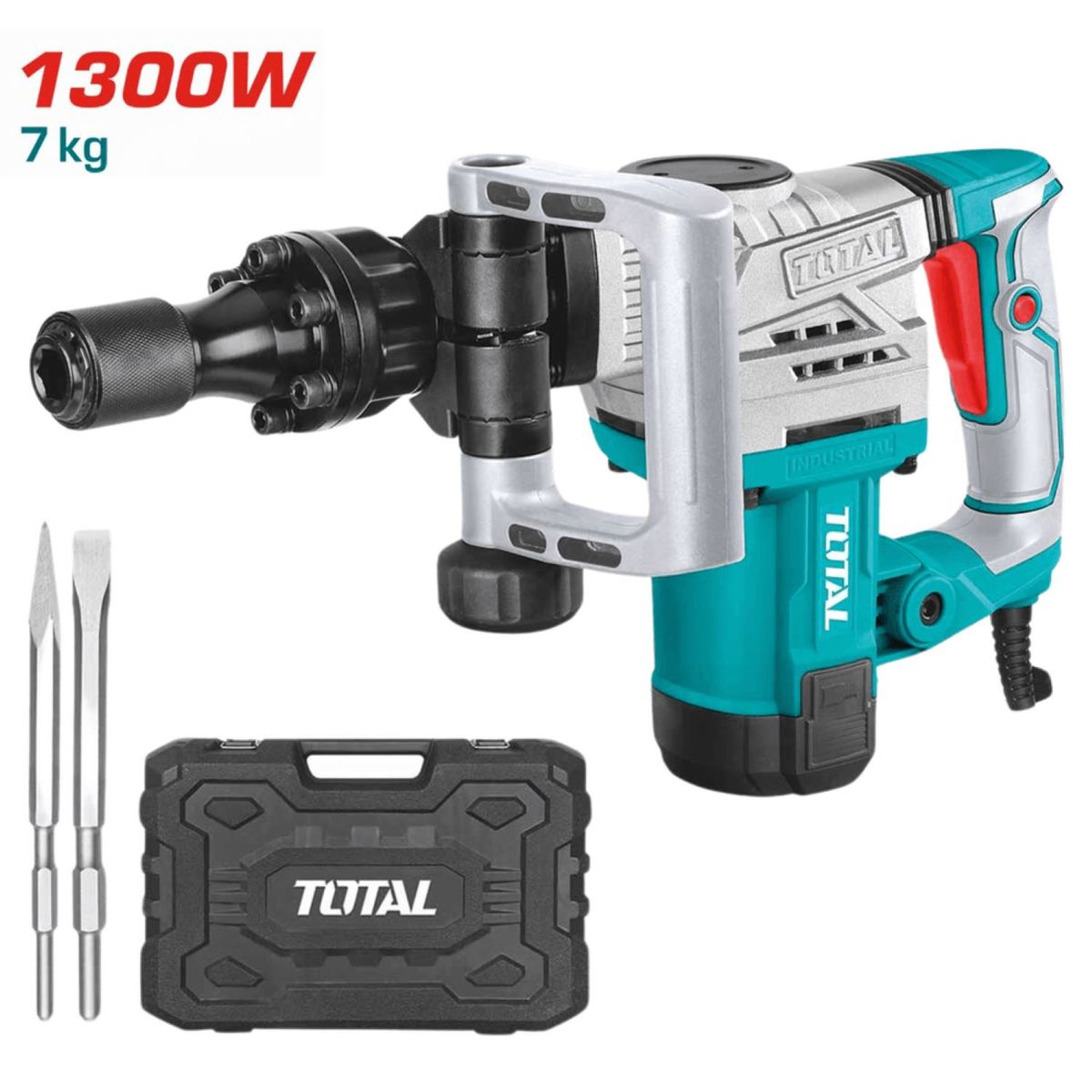 TOTAL TOOLS - MARTILLO DEMOLEDOR HEXAGONAL 1300W INDUSTRIAL TOTAL-TH2130016