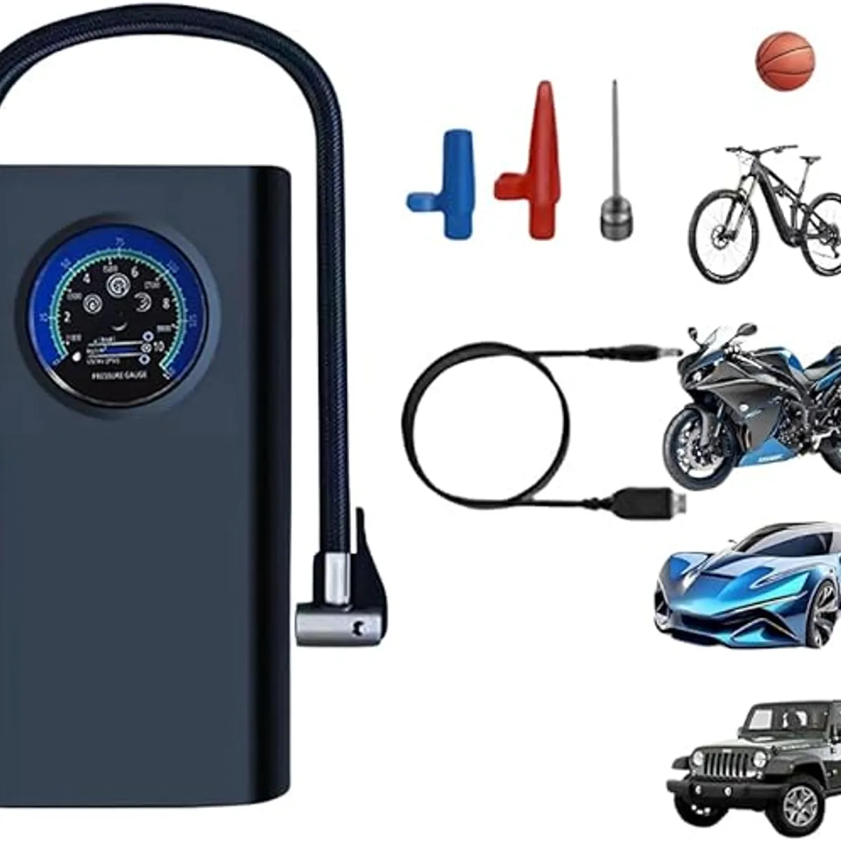 OEM - Mini Compresor De Aire Portátil Recargable Auto Vehiculos