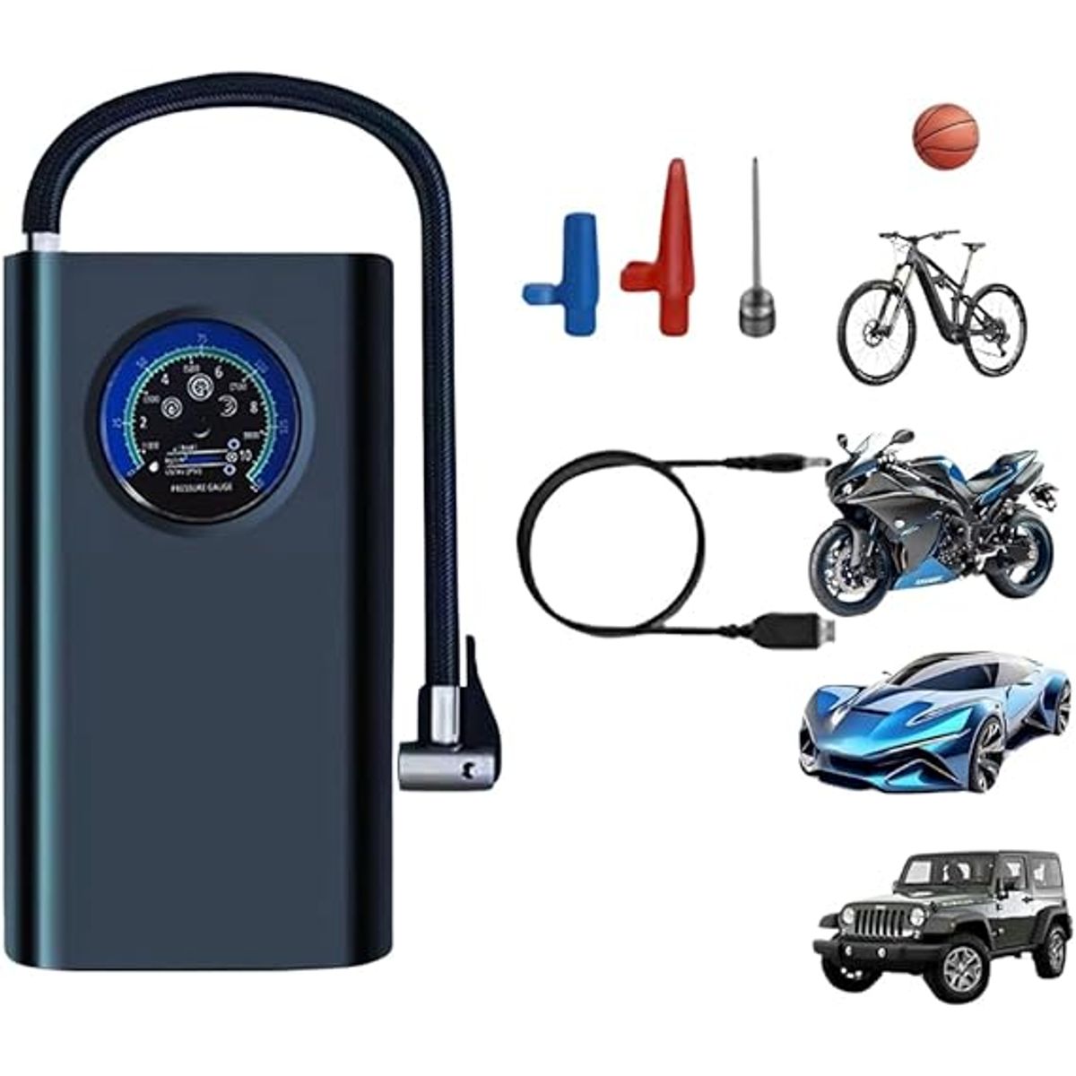 OEM - Mini Compresor De Aire Portátil Recargable Auto Vehiculos