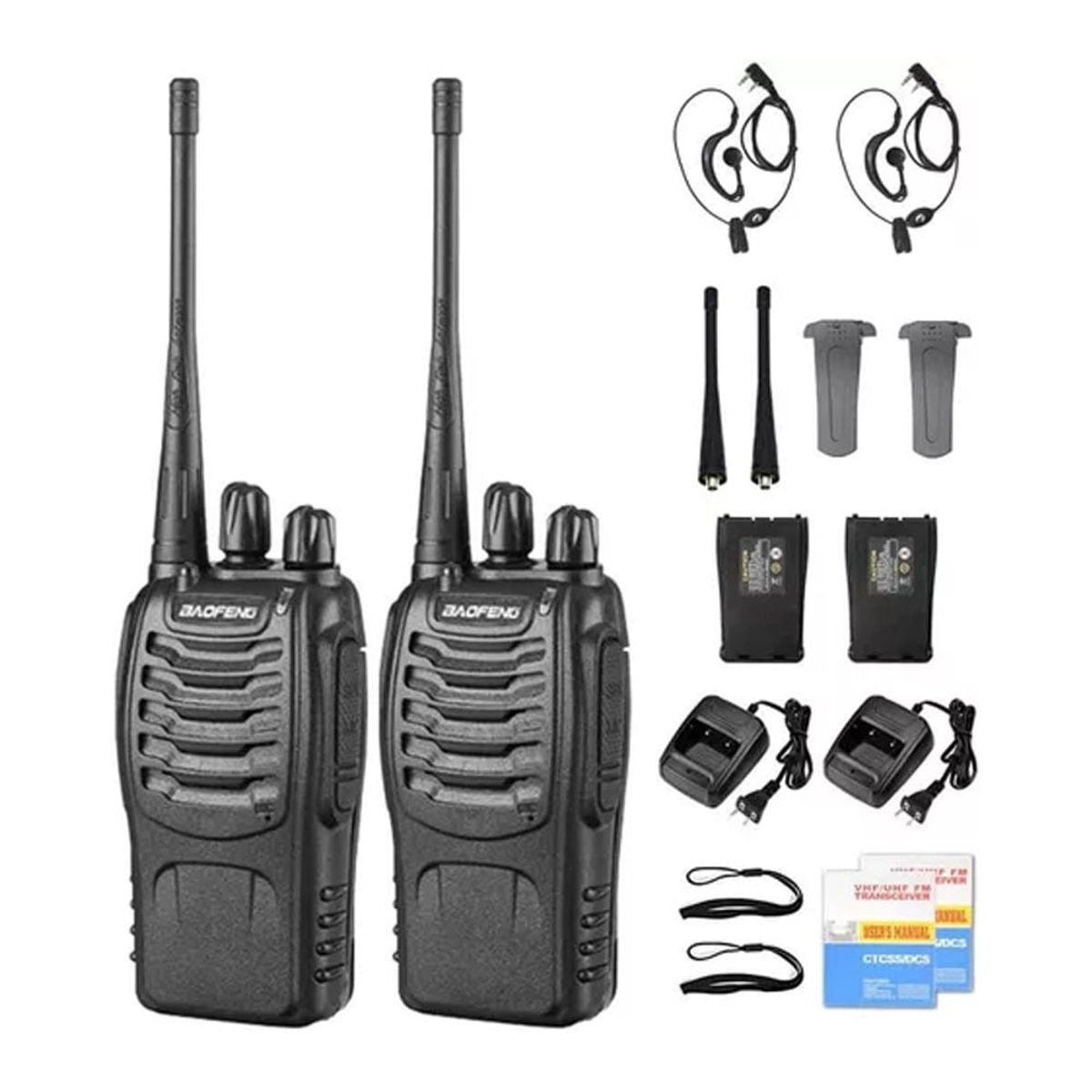BAOFENG - Radios Portátiles BF888S Baofeng Walkie Talkie 16 Canales Pack 2