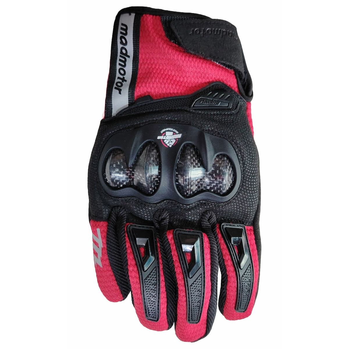 GENERICO - GUANTES MADMOTOR ROJO TALLA M