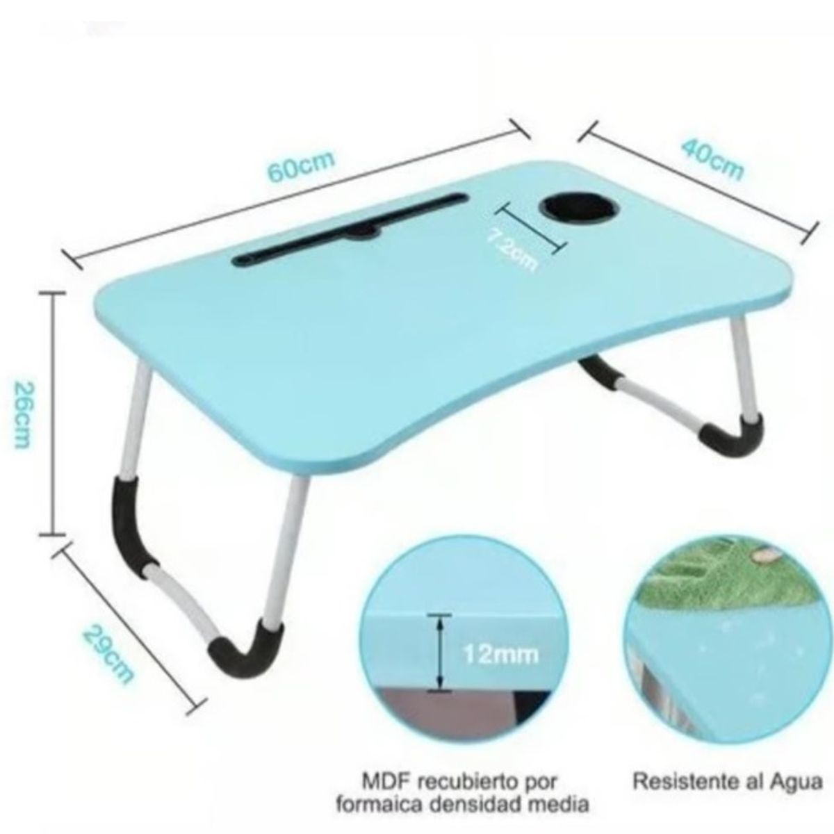 GENERICO - Mesa Para Laptop Plegable Portatil Soporte Multifuncion Cama