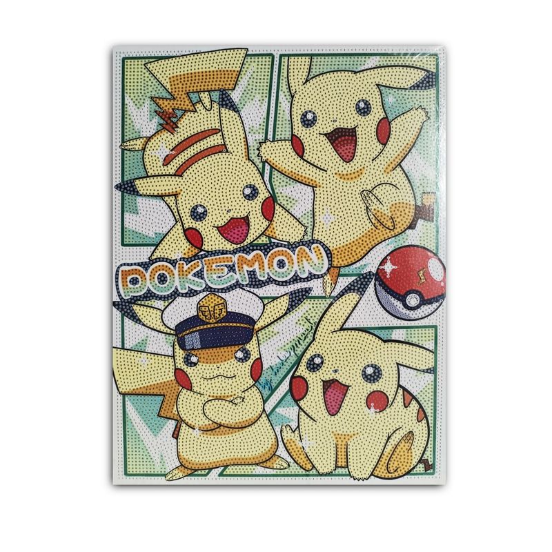 GENERICO - CUADRO PINTURA DE DIAMANTES 30X40 - PIKA CHU