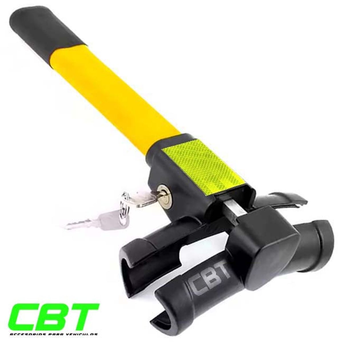 GENERICO - TRABA TIMON SEGURO DE VOLANTE BLOQUEO ANTIRROBO DE AUTOS