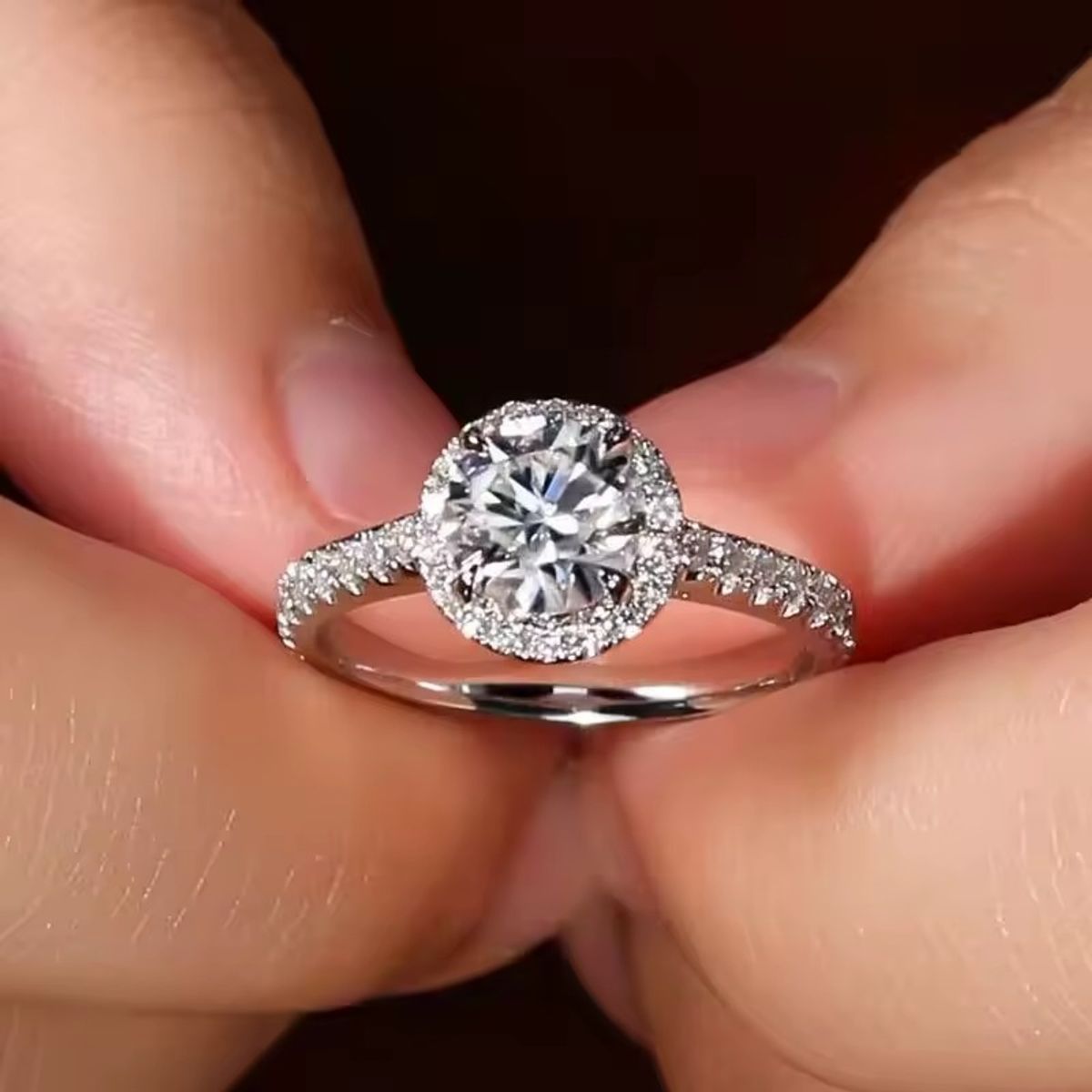 LA TIENDA 88 JOYAS Y ACCESORIOS - La Tienda 88 - Anillo De Compromiso Mujer Bañado en Oro de 18k- Blanco