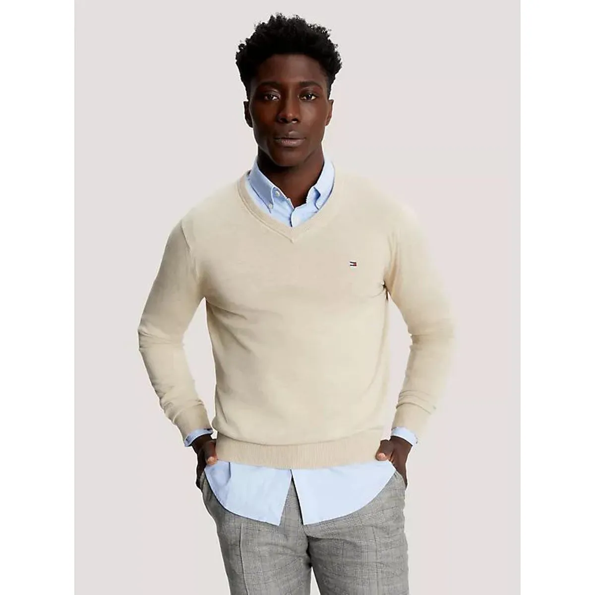 TOMMY HILFIGER - SWEATER M SYRACUSE VNECK SWEATER