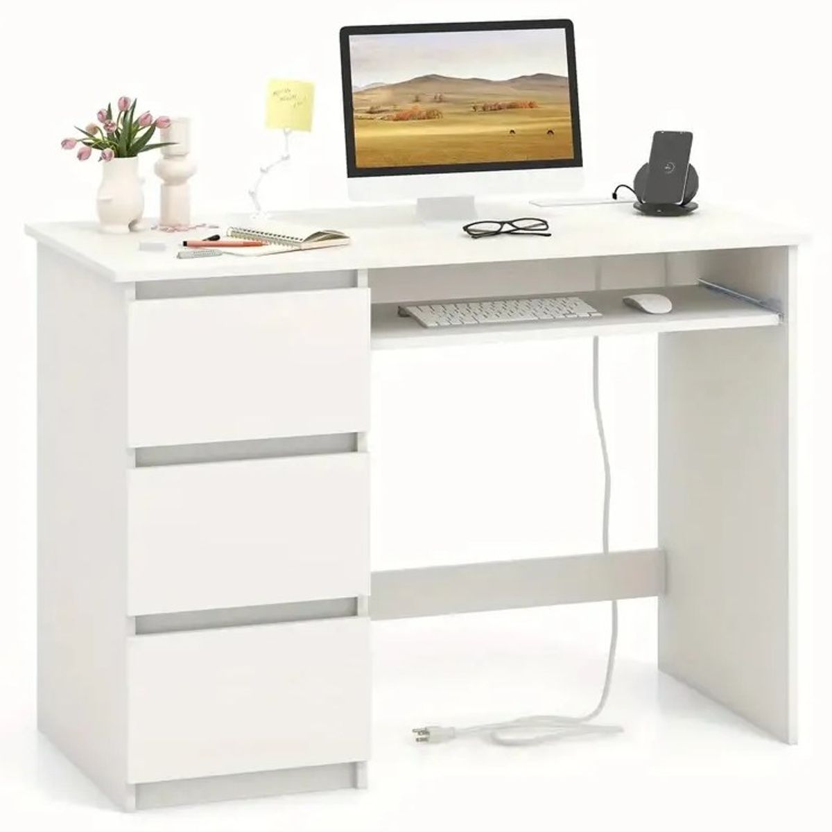 NACION MUEBLES - ESCRITORIO NACION MUEBLES RAYSA COLOR BLANCO