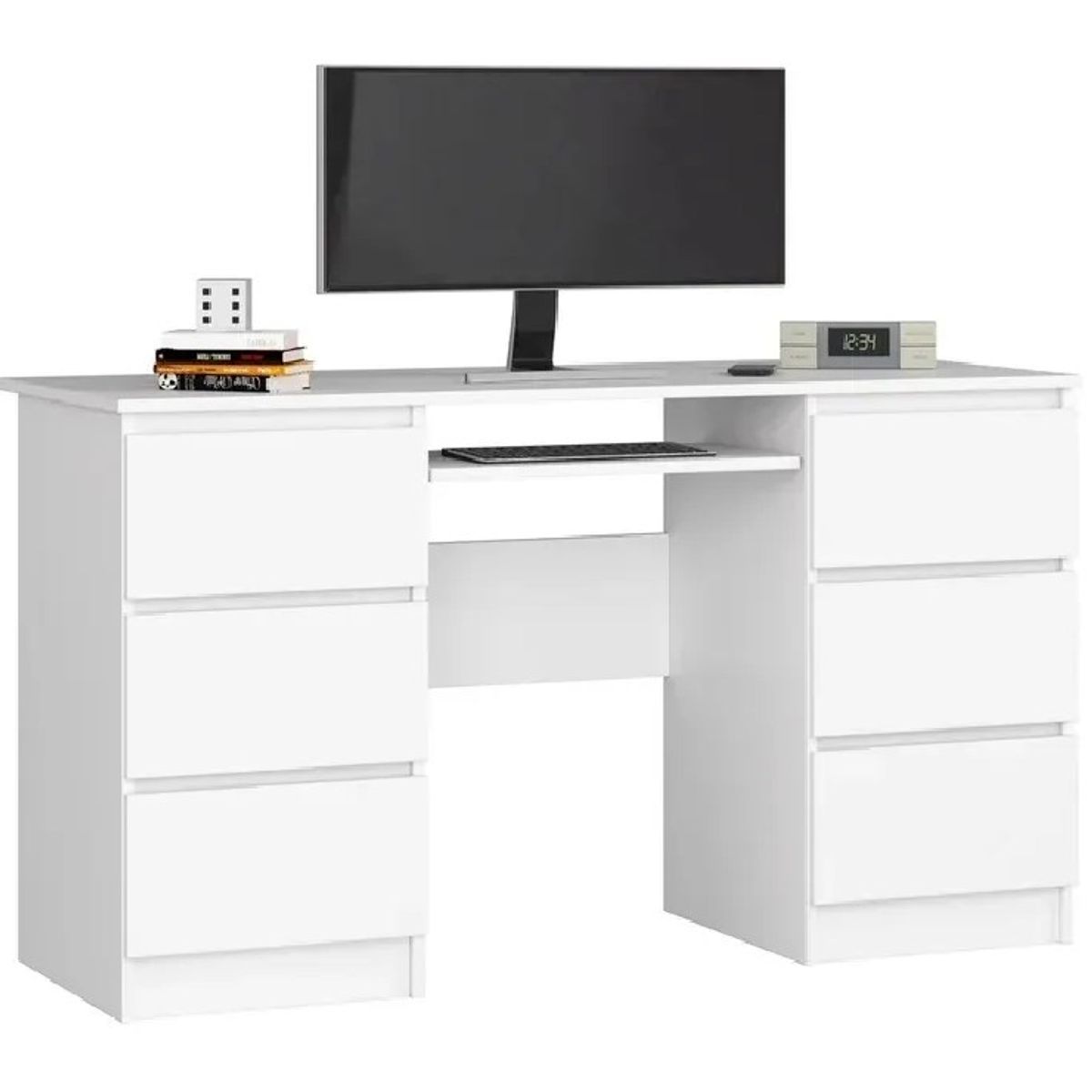 NACION MUEBLES - ESCRITORIO NACION MUEBLES ROLO COLOR BLANCO