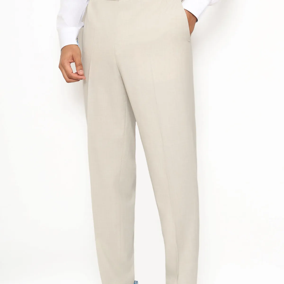 HUGO BOSS - Hugo - Pantalones slim fit de tejido elástico y lana virgen