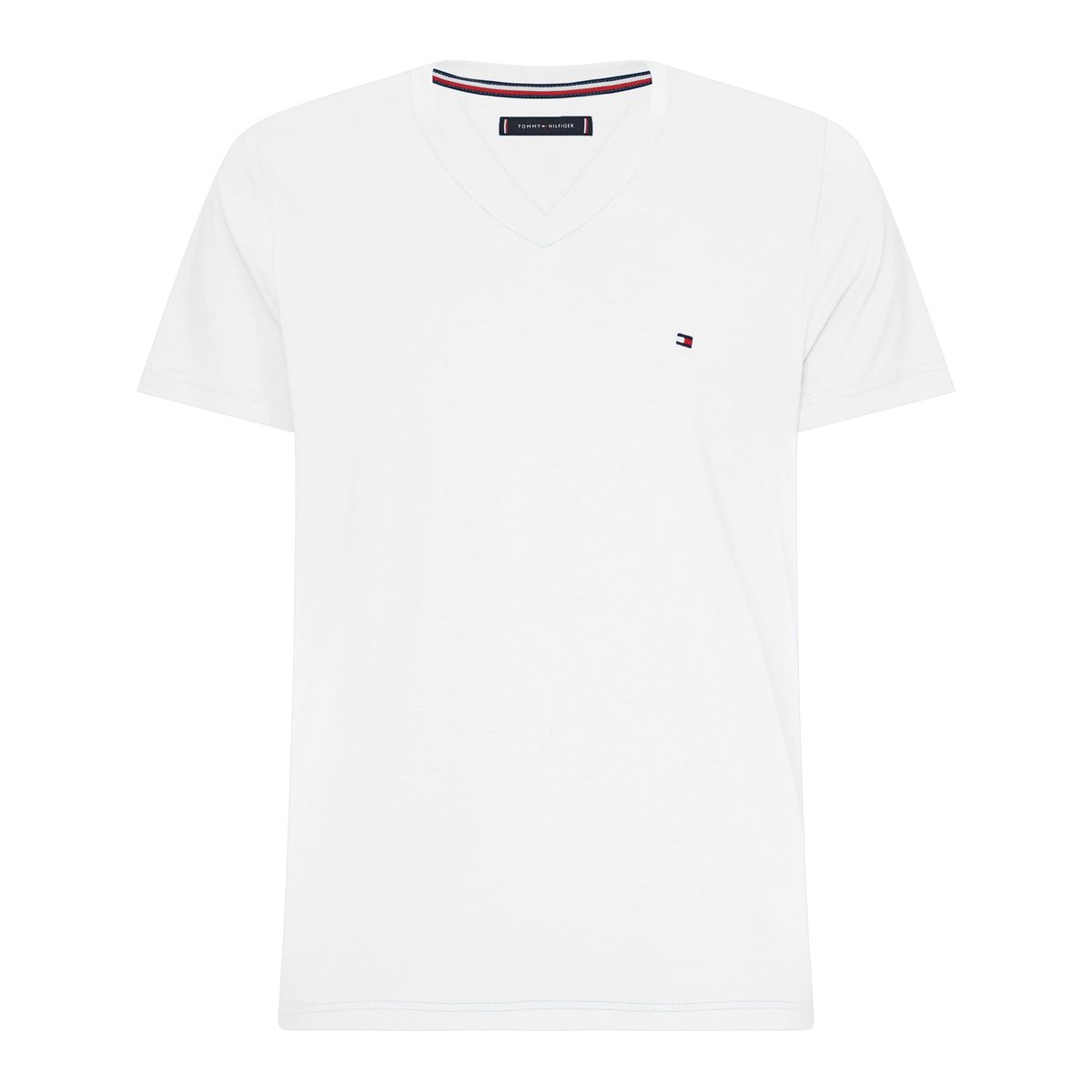 TOMMY HILFIGER - CAMISETA WCC ESSENTIAL COTTON VNECK TEE