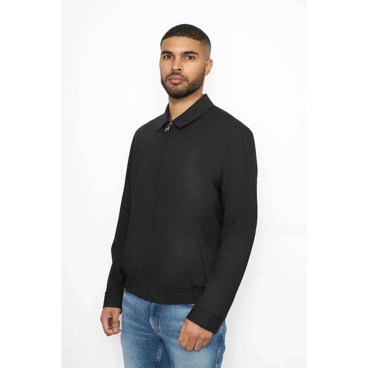 HUGO BOSS - Hugo - Saco casual en material técnico y lana virgen