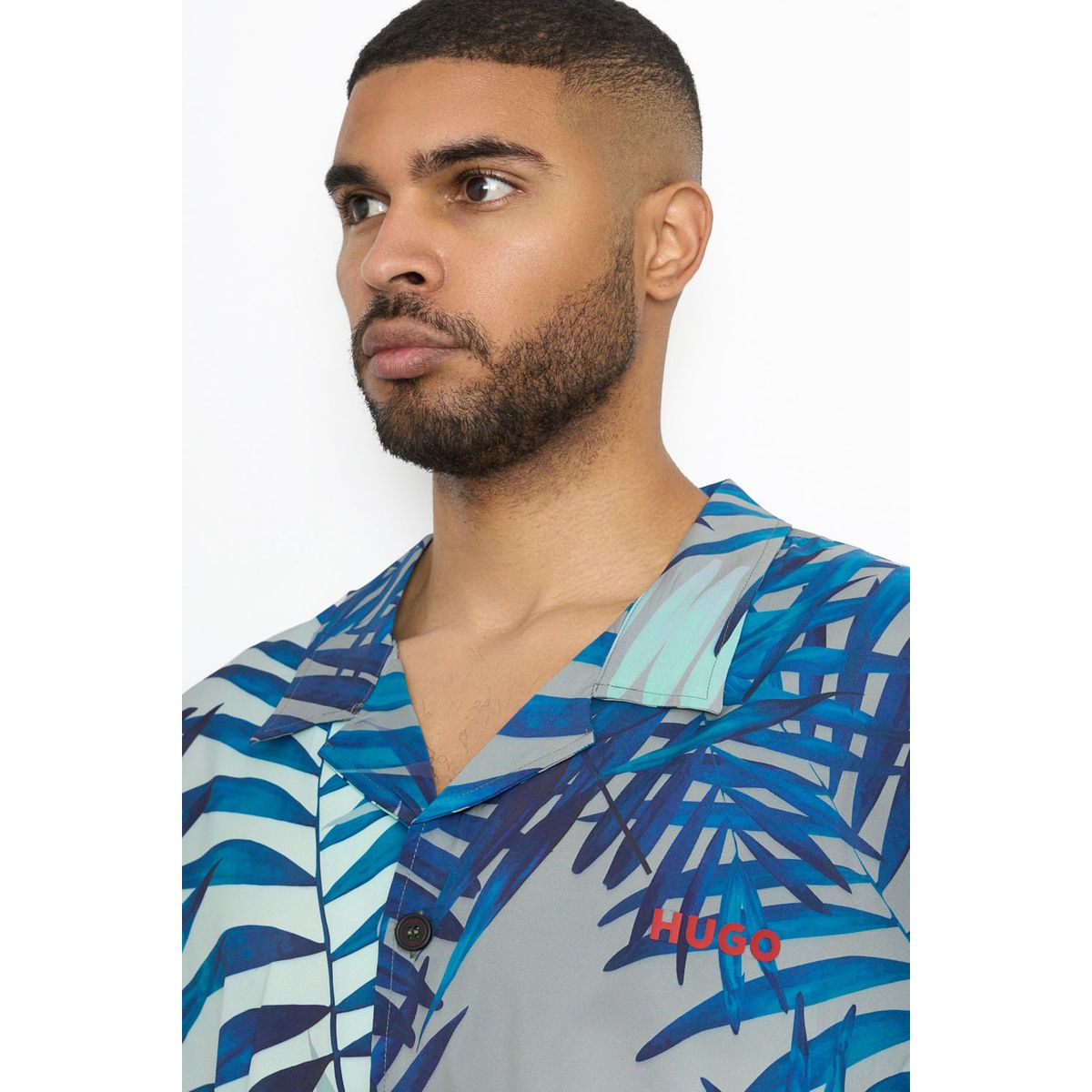 HUGO BOSS - Hugo - Camisa relax fit en material sintético