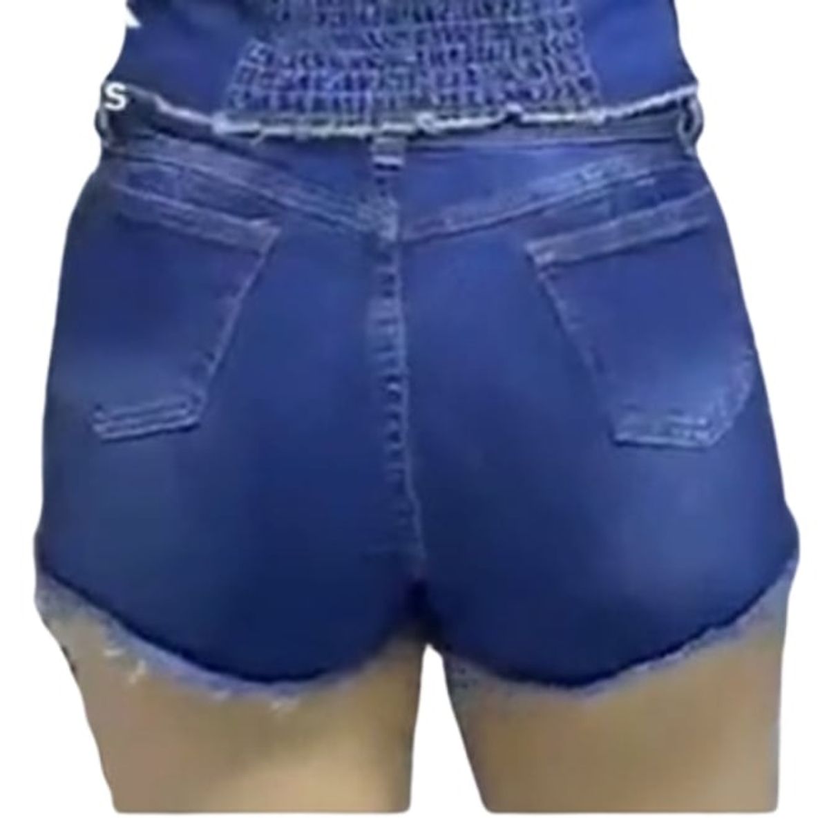 GENERICO - short  jean rasgado para mujer
