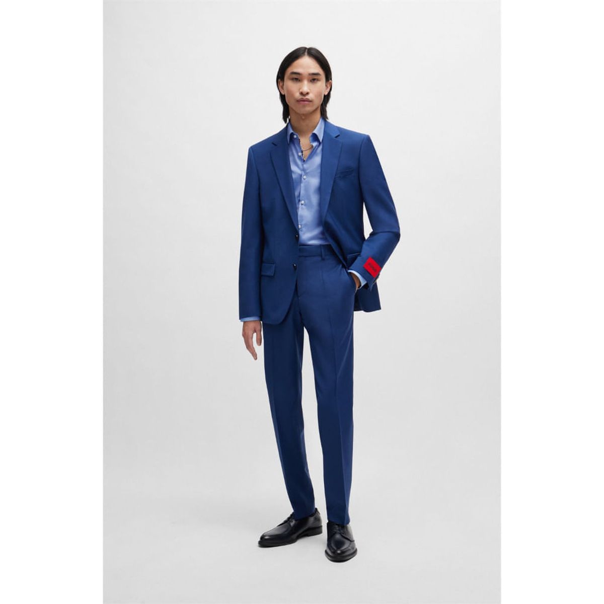 HUGO BOSS - Hugo - Camisa slim fit de algodón Oxford de planchado fácil