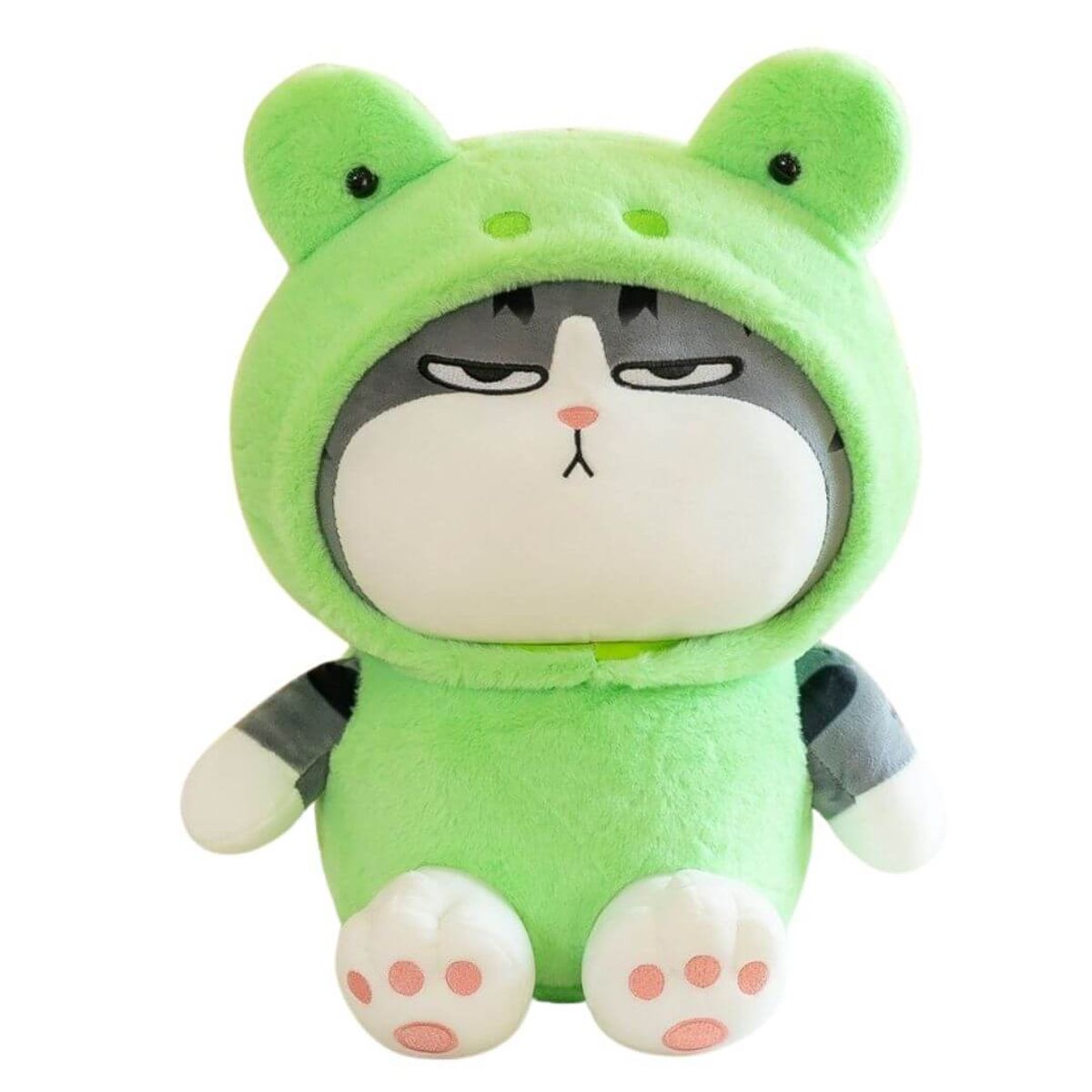 GENERICO - Peluche Gato Emperador Rana - Mide 25 cm