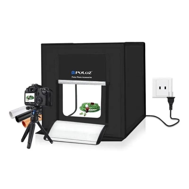 PULUZ - FOTO ESTUDIO CAJA PORTÁTIL DE FOTOGRAFIA 60 CM LUCES LED