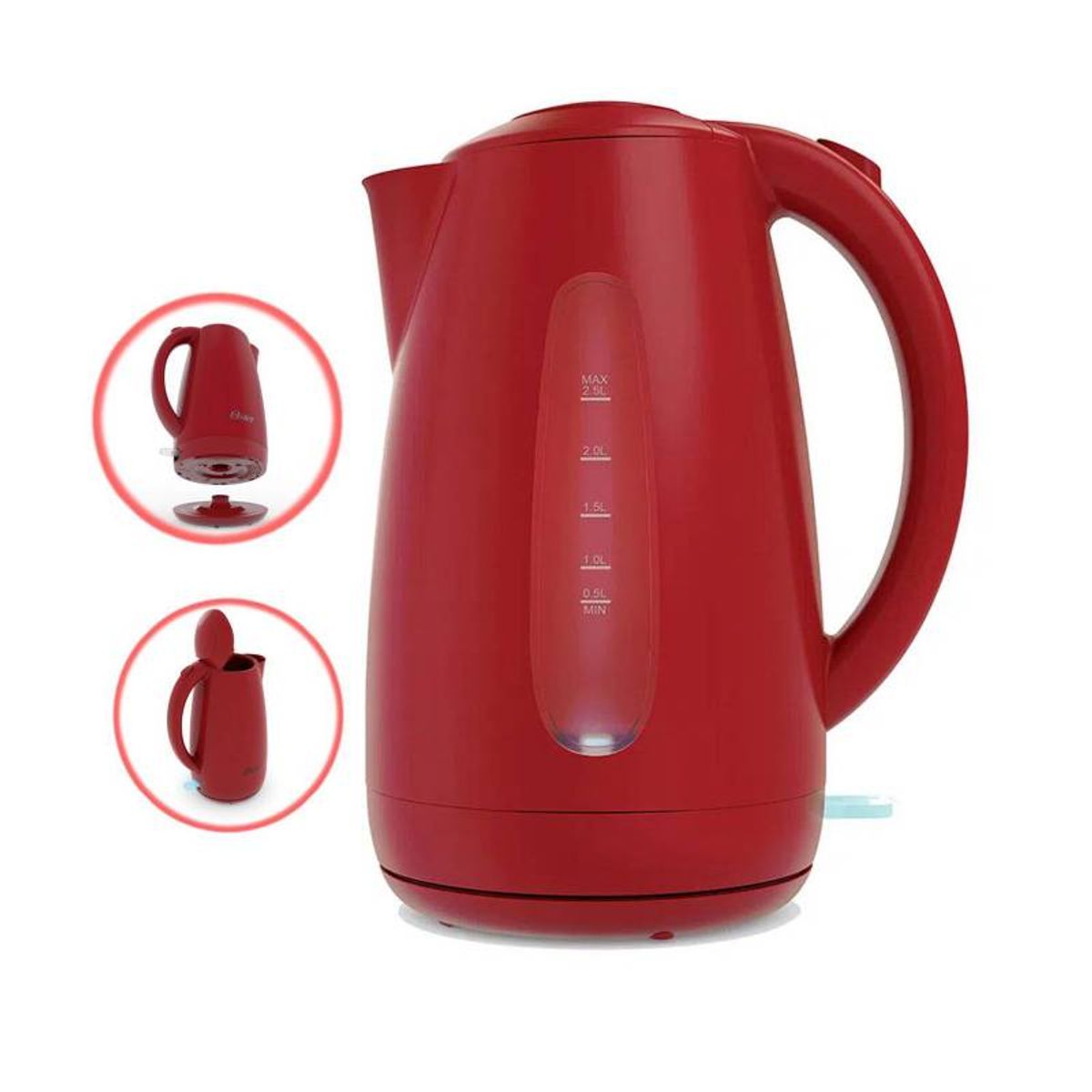 OSTER - Hervidor eléctrico Oster® 2.5 lt BVSTKED889R