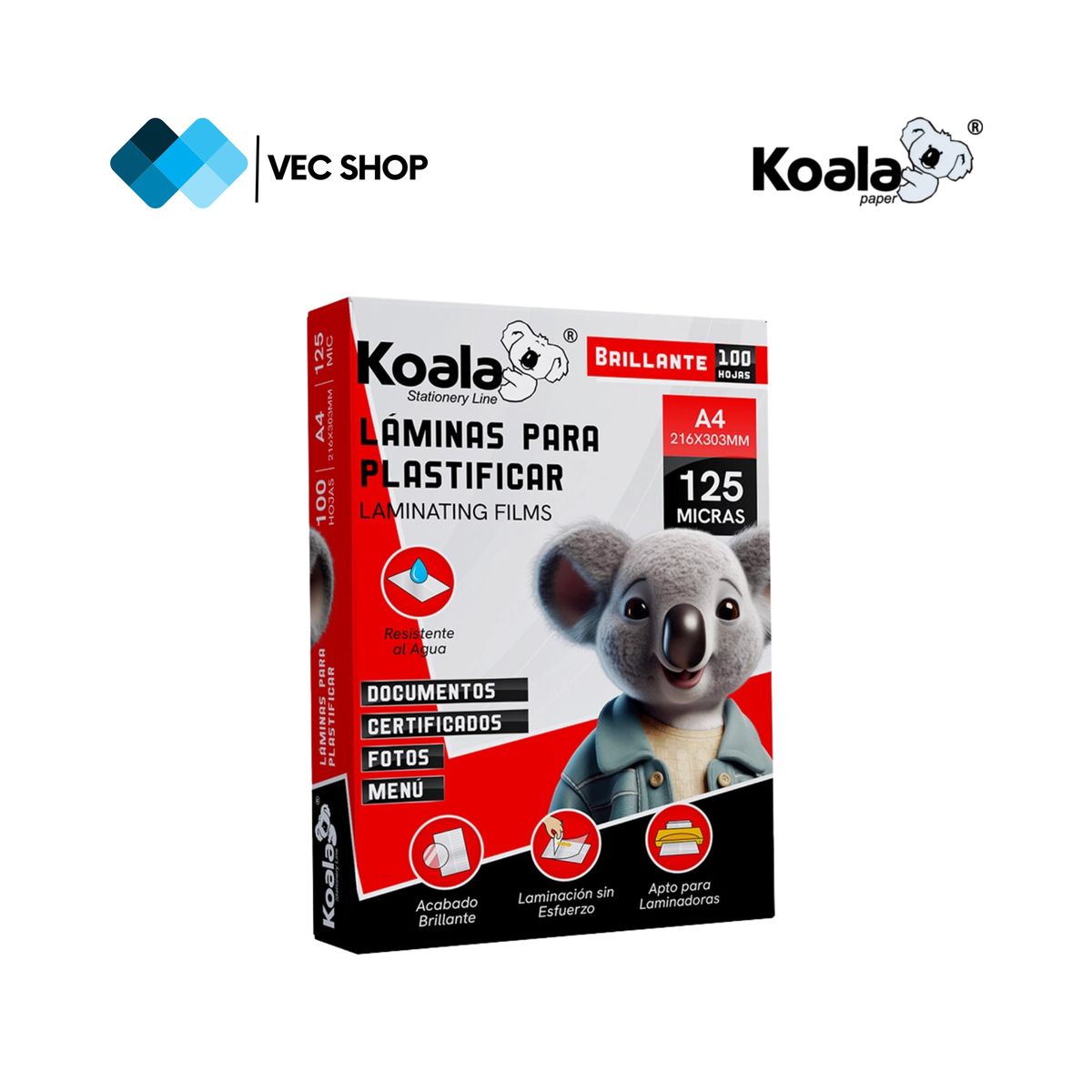 KOALA - Laminadora Enmicadora Plastificadora Micas 100h A4 125mic