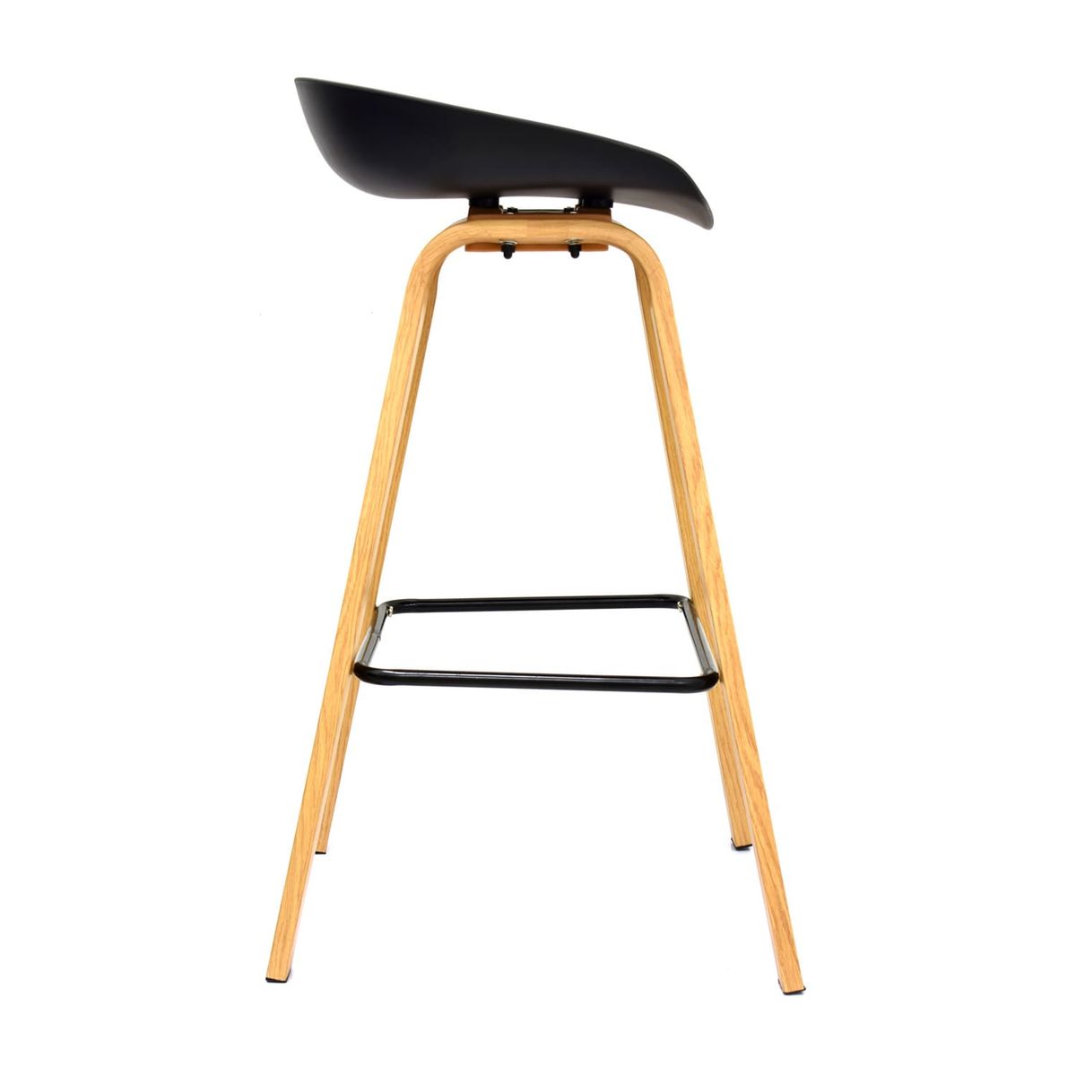 OFIDEAS - Silla Para Bar Fija Misuri Color Negro Ofideas