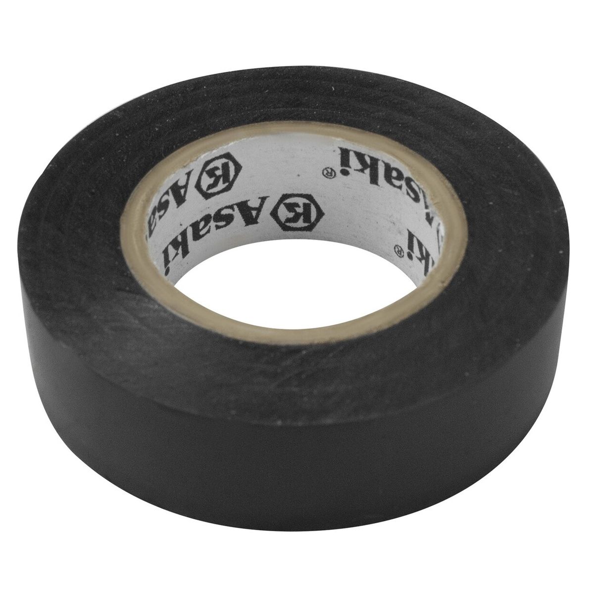 ASAKI - Cinta Aislante Negro 19mm x 20metros Pack x 12unid