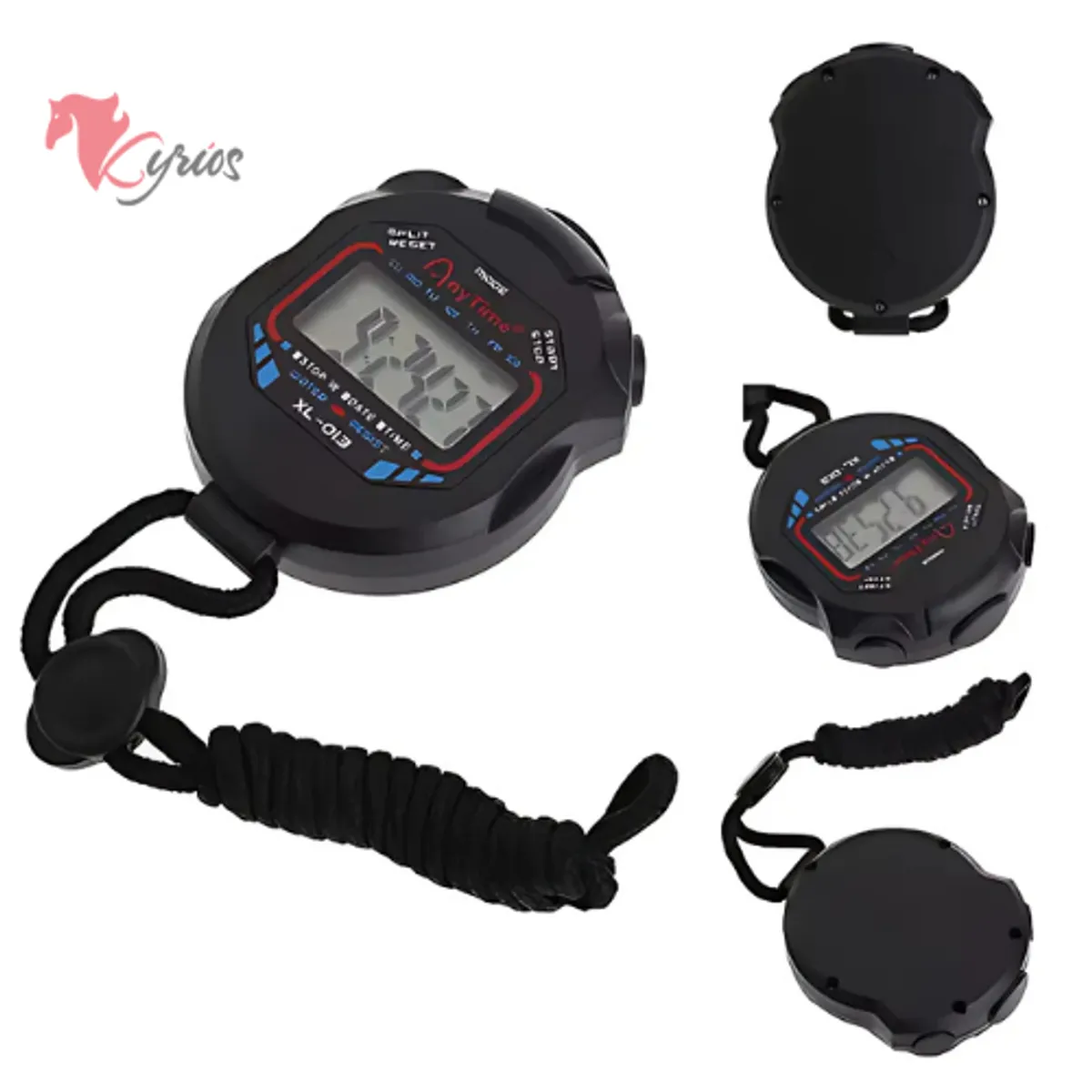 NO LOGO - Cronómetro Digital LCD Resistente al Agua
